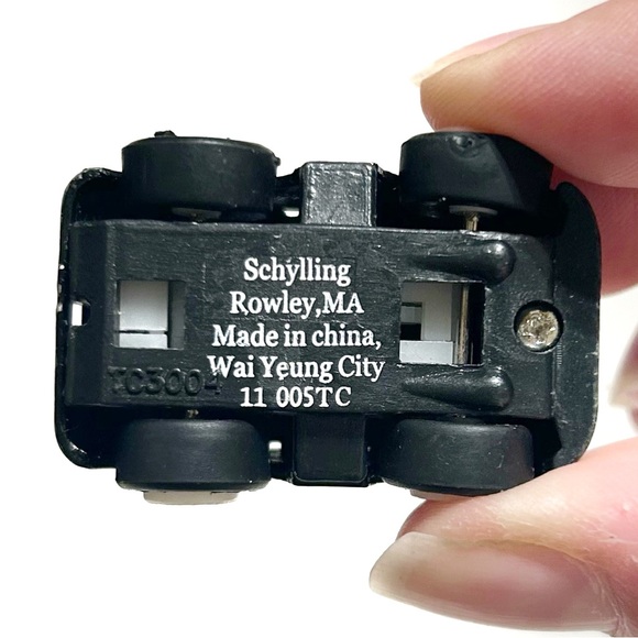 Schylling Miniature Die Cast Model Toy Cars Green Black Cyan Blue Van Pull Back - Picture 16 of 16